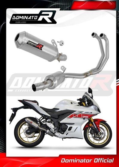 YA147DEXA-S Dominator full exhaust system ex silencer ov g2