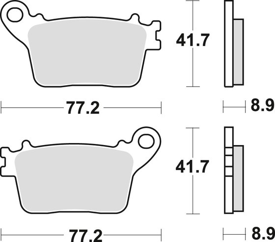 MCB784SH TRW sintered metal brake pads