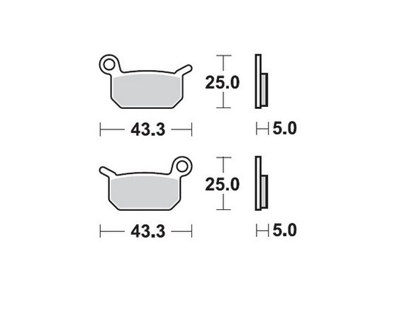 094721 MOTO-MASTER nitro offroad brake pad