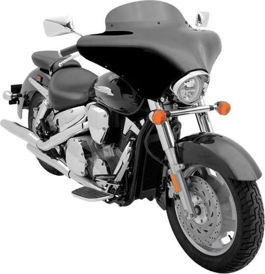 MEP8501 MEMPHIS SHADES HD standard black batwing fairing windshield - 5"