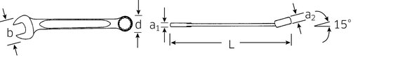 40482424 STAHLWILLE combination spanner 3/8