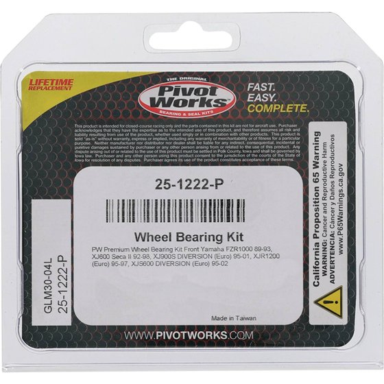 25-1222 All Balls wheel bearing kit front