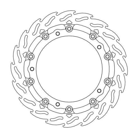 113076 MOTO-MASTER flame racing brake rotor