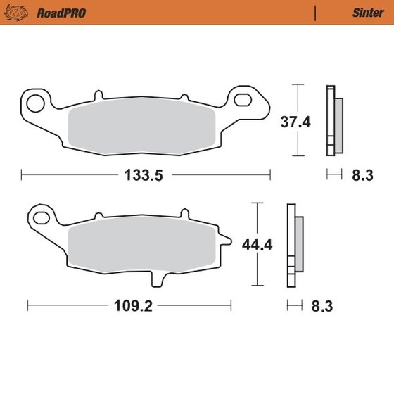 404201 MOTO-MASTER sintered front brake pad