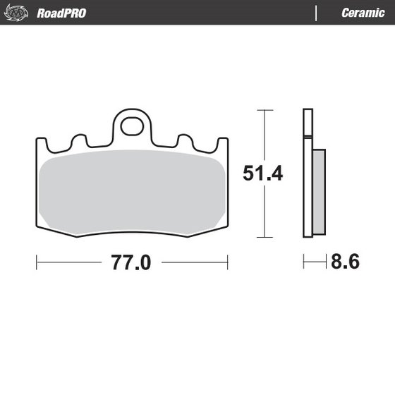 406204 MOTO-MASTER ceramic brake pad