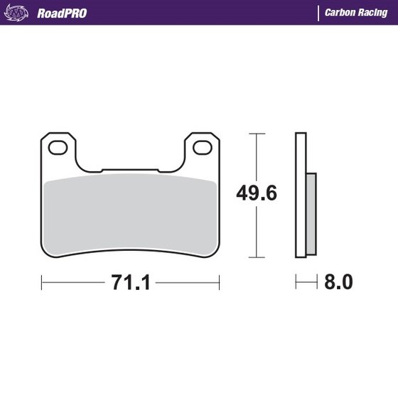 406306 MOTO-MASTER carbon racing brake pads