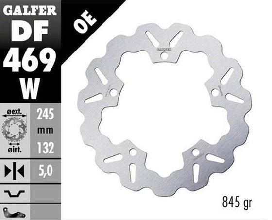 DF469W GALFER rear brake disc