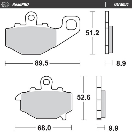 403704 MOTO-MASTER ceramic brake pad