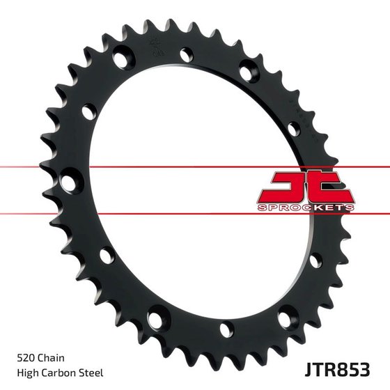 JTR853.40ZBK JT Sprockets sprocket rear 40t 520 blk