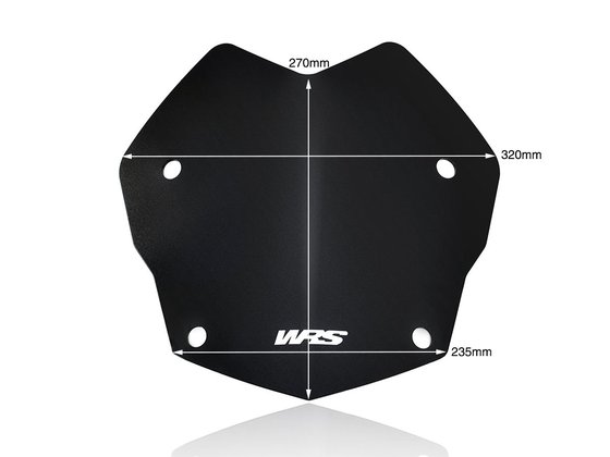 BM045NO WRS rallye windshield for bmw r1250gs