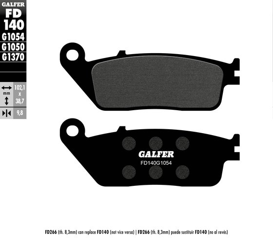 FD140G1054 GALFER semi-metal brake pads for front (honda/triumph)