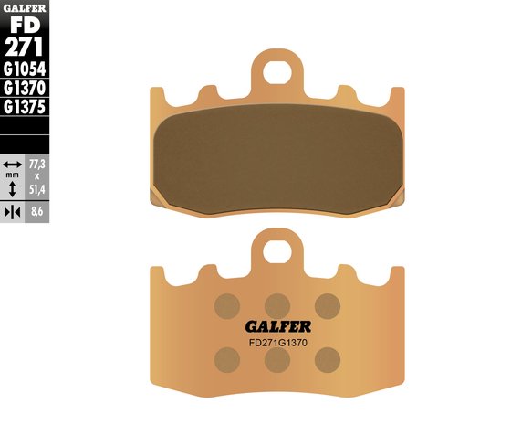 FD271G1370 GALFER street sinter brake pads for bmw (front)