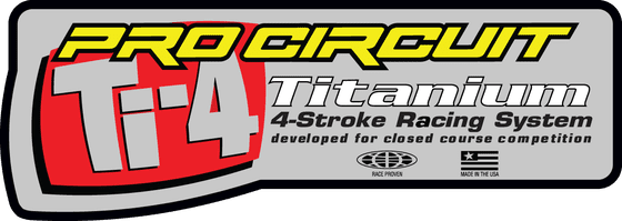 DCTI4S PRO CIRCUIT silencer sticker ti-4 & decal logo sticker ti-4