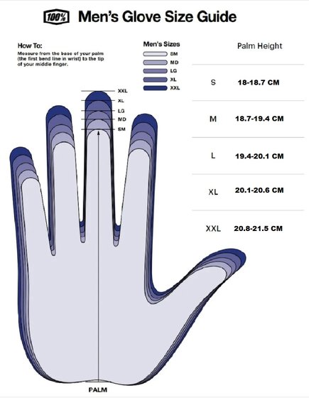 10008-00007 100 PROCENT itrack gloves