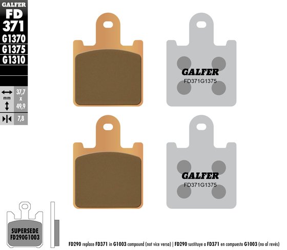 FD371G1375 GALFER sport sinter brake pad