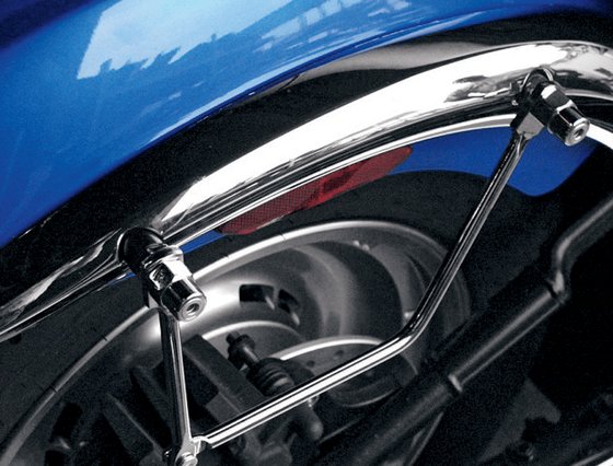 3501-0345 SADDLEMEN universal chrome saddlebag support kit