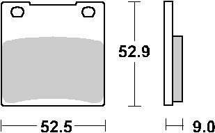 556HF SBS brakepads ceramic