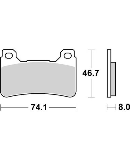 809DS-1 SBS kh390 racing dual sinter brake pads