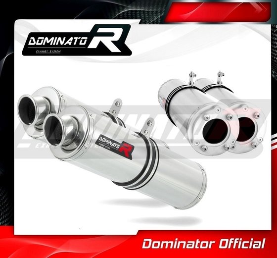 SU015DST-S Dominator exhaust silencer round