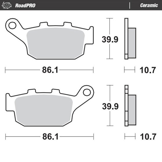 402204 MOTO-MASTER ceramic brake pad