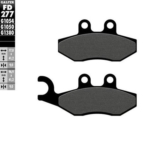 FD277G1050 GALFER organic brake pad for scooter