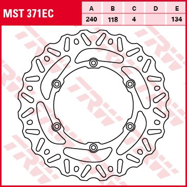 MST371EC TRW wave brake rotor