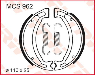 MCS962 TRW trw brake shoes