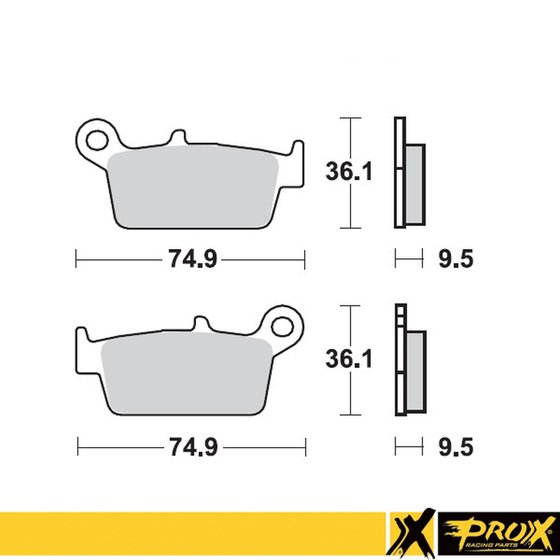 37.207102 ProX rear brake pad