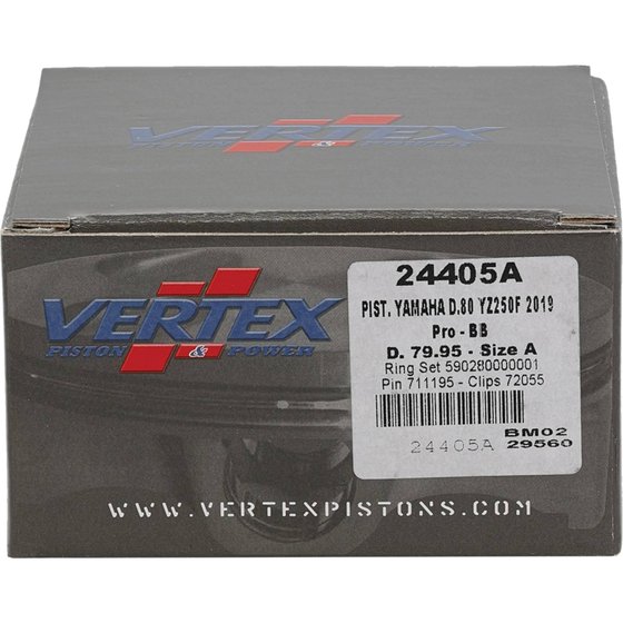 24405 Vertex forged big bore piston kit