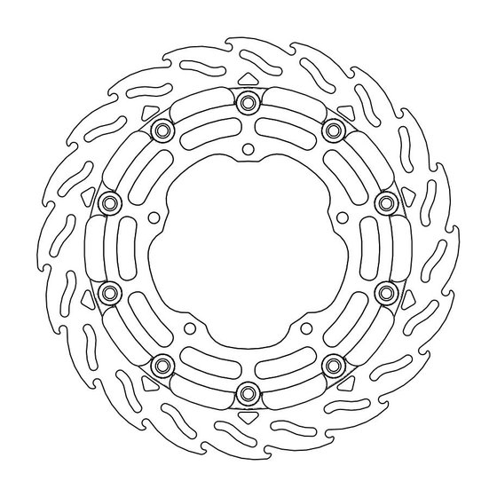112245 MOTO-MASTER flame racing brake disc