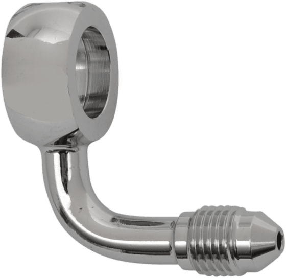 1703-53 MAGNUM chrome banjo fitting 90 degree an3 - 12mm