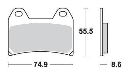 706HS SBS brakepads sintered