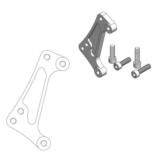 211098 MOTO-MASTER brake caliper relocation bracket