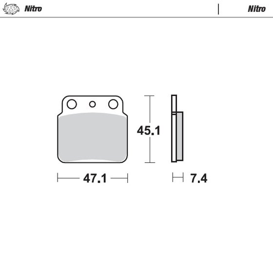 095221 MOTO-MASTER nitro atv brake pad