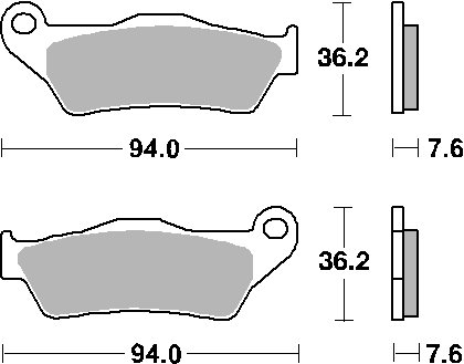 671HS SBS  sbs brakepads sintered