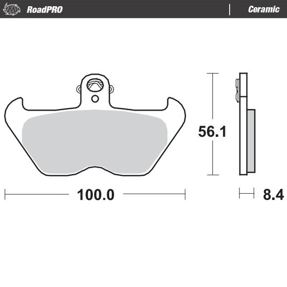 408704 MOTO-MASTER ceramic brake pad