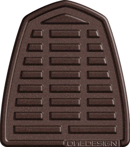 CGAN133P ONEDESIGN soft touch tank pad in brown