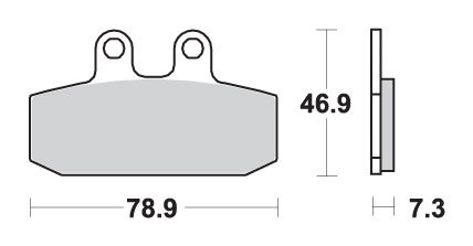 588HF SBS brakepads ceramic