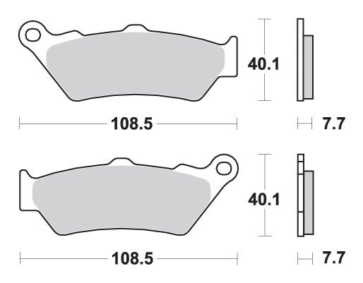 674LS SBS brakepads sintered rear