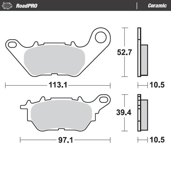 412604 MOTO-MASTER ceramic brake pad