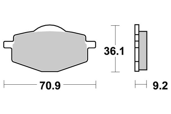 575SI SBS brakepads sintered offroad