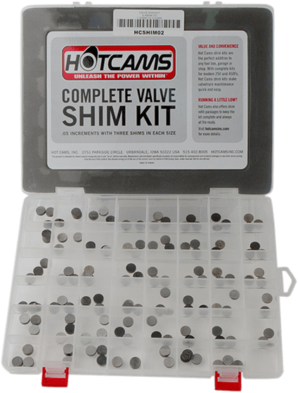 HCSHIM00 Hot Cams valve shims set