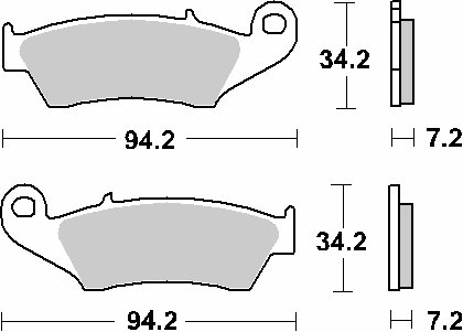 694CS SBS  sbs brakepads carbon silver