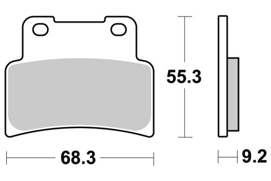 844HF SBS brakepads ceramic