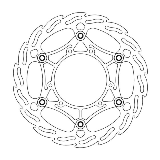 111031 MOTO-MASTER flame floating front brake rotor