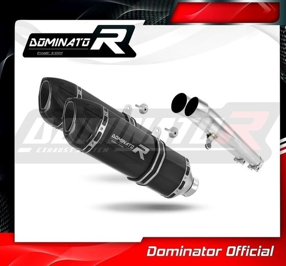 HO011DFBL-S Dominator exhaust silencer hp1 black