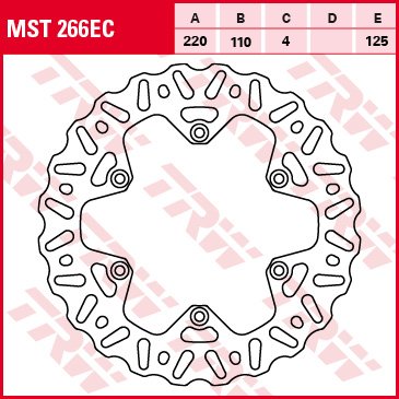 MST266EC TRW fixed wave brake rotor