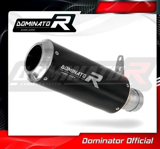 YA122DCBL-S Dominator exhaust silencer muffler gp black