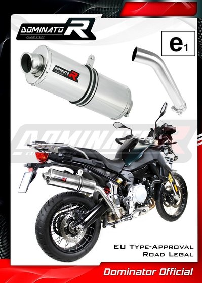 BW075DA-H Dominator homologated exhaust silencer oval