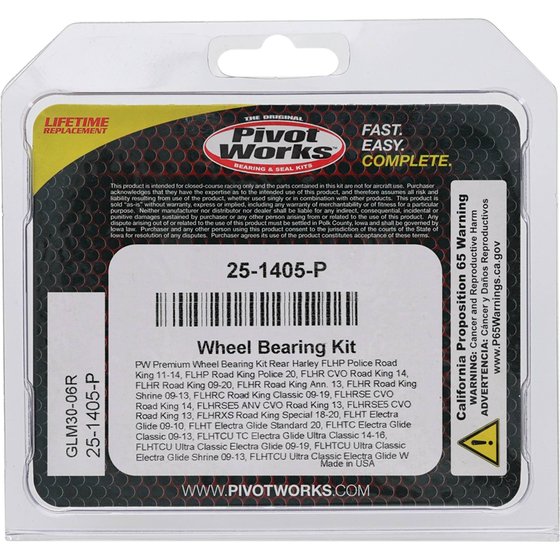 25-1405 All Balls wheel bearing kit rear